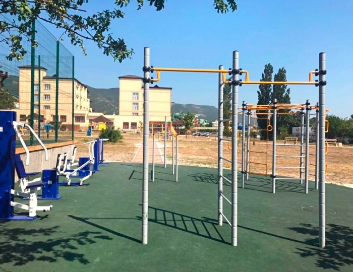 Уличные тренажеры - Санаторий «Русь» Геленджик